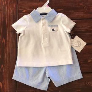NWT sailboat short set.
